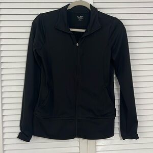 Fitted Black Long Sleeve Jacket